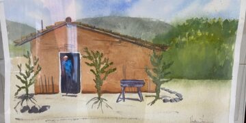 Recanto Cultural da Casa Durval Paiva recebe exposição de aquarelas