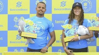 Brasileiro e peruana vencem etapa do Circuito Banco do Brasil de Surfe