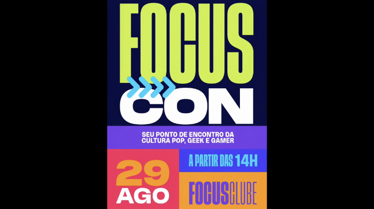 Focus Clube reúne jogos, colecionismo, HQs e cosplay na primeira edição do Focus Con