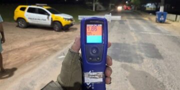Imprudência: motociclista é preso na Grande Natal com 1,66 mg/l no bafômetro