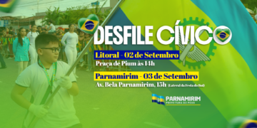 Parnamirim realiza desfiles cívicos nos dias 2 e 3 de setembro