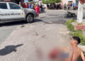 Suspeito de roubo colide em carro durante perseguição e sofre fratura na zona Norte de Natal