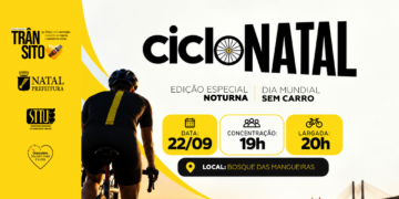 STTU promove edição noturna do CicloNatal no Dia Mundial Sem Carro