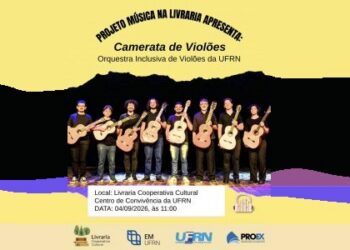 Projeto música na livraria recebe Camerata e Orquestra Inclusiva de Violões