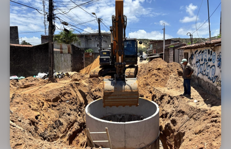 Natal: Rua Marcos Teixeira recebe drenagem antes de pavimentação no Planalto
