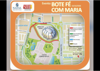 STTU prepara operação especial de trânsito e transporte para o Bote Fé com Maria neste sábado (10) em Natal