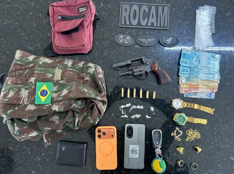 Confronto policial na zona Sul de Natal deixa um morto; arma, drogas e dinheiro são apreendidos