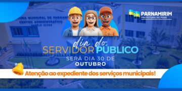 Prefeitura de Parnamirim transfere feriado do Servidor Público para sexta-feira (30)