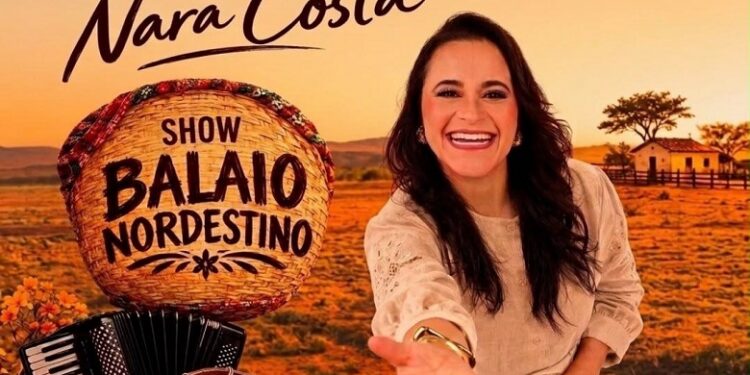 Nara Costa exalta a música potiguar com o show “Balaio Nordestino”, no Teatro Alberto Maranhão