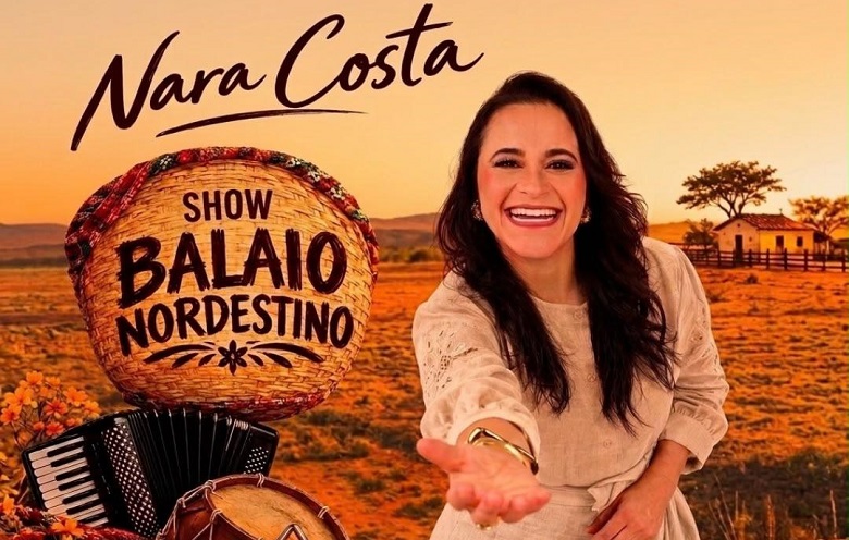 Nara Costa exalta a música potiguar com o show “Balaio Nordestino”, no Teatro Alberto Maranhão