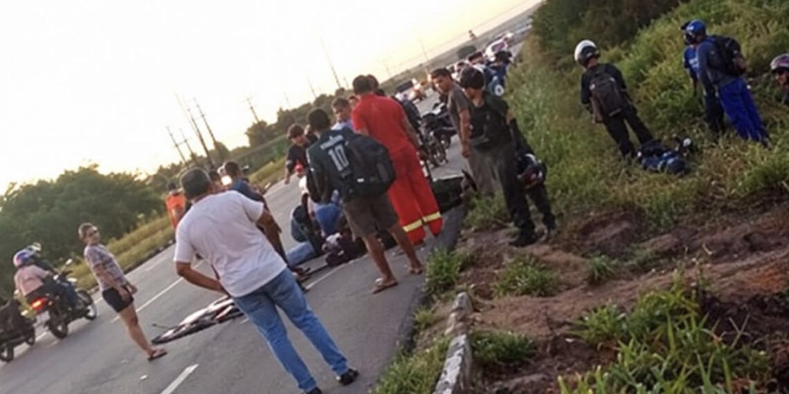 Jovem é atropelada após sair do trabalho em Macaíba